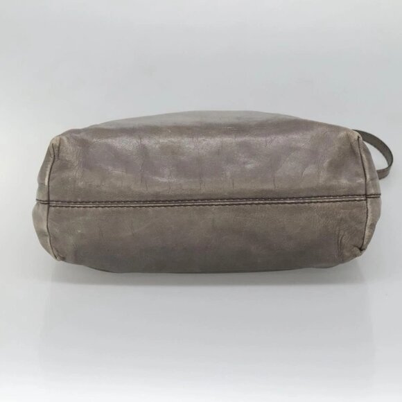 PRADA Hand Bag Leather 2way Gray Silver Auth ar13717 - Picture 7 of 16